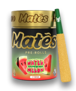 MATES- Melted Diamond & Live Resin Infused- 5pck Pre Roll- WATERMELON