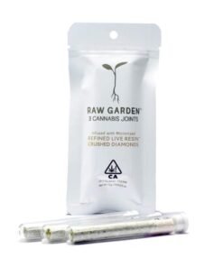 RAW GARDEN- INFUSED JOINTS- MICRONIZED REFINED LIVE RESIN CRUSHED DIAMONDS- LEMONBERRY