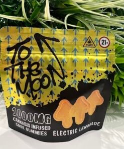 To The Moon- Infused Sour Gummies- Electric Lemonade- 1000mg