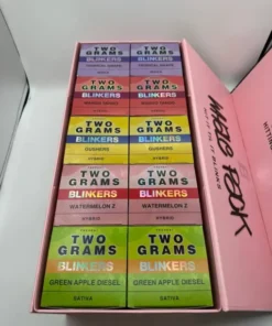 The Blinkers Disposable Whale Pack offers a convenient, high-quality vaping experience with potent cannabis distillate and flavorful terpenes.