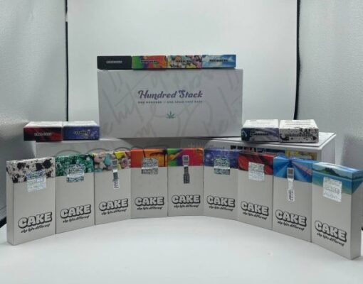 Buy Cake Carts She Hits Different Purple Punch in stock now for sale, Cake Disposable Gen 6 Electric Gelato – 5 Stack(Sativa) for sale.