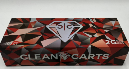 Buy Clean Carts Gen 4 Disposable 100 pack variety box in stock now for sale, Clean Carts Red Edition 2g Disposable | 100 CT Box for sale.
