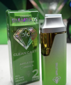 Experience smooth, flavorful hits with Clean Carts Green Edition 2g Disposable—premium cannabis oil, convenience, and quality in every puff.