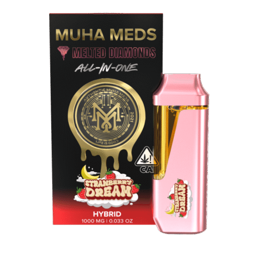 Buy Muha Meds Melted Diamonds All In One Strawberry Dream in stock now for sale, Ace Ultra Premium Love Edition Fire OG – Hybrid in stock here.