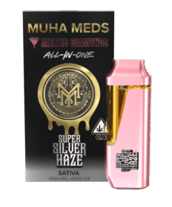 Buy Muha Meds Melted Diamonds All In One Super Silver Haze in stock now for sale, Muha Meds Live Resin All In One Sour Diesel Sativa in stock now.