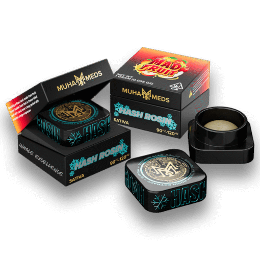 Buy Muha Meds Hash Rosin Mad Fruit in stock now for sale, Muha Meds Flower Bacio Gelato | Hybrid in stock, buy Muha Meds Flower Morning Glory | Sativa.
