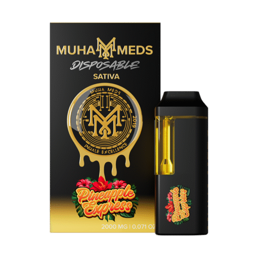 Buy Muha Meds 2g Disposable Pineapple Express in stock now for sale, Muha Meds Mavericks All In One Fatso Indica in stock now.