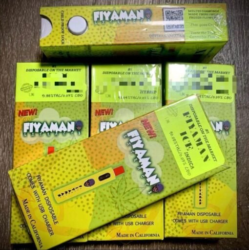 Buy Fiyaman Disposable Fiyaman Ice in stock now for sale, Fiyaman Disposable Gorilla Zookies in stock, buy Fiyaman Gummy here for sale.
