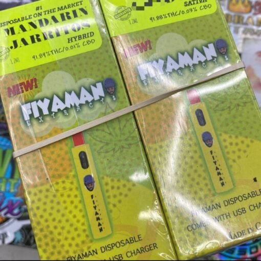 Buy Fiyamans Disposable Mandarin Jarritos in stock now for sale, Fiyaman Disposable Gorilla Zookies for sale, buy Fiyaman Disposable Fiyaman Ice.