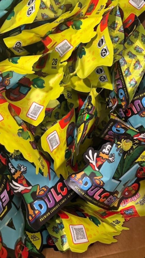 Buy Dulceria Weed in stock now for sale, Fiyaman Carts Sweet Tooth for sale, Strawberry Champagne Dutt Pack Weed Pound Bag (448g) in stock.