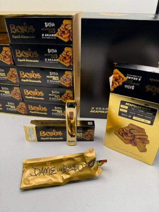 Buy Besos Gold Disposable in stock now for sale, Fiyamans Disposable Mandarin Jarritos for sale, buy Fiyaman Carts Sweet Tooth in stock.