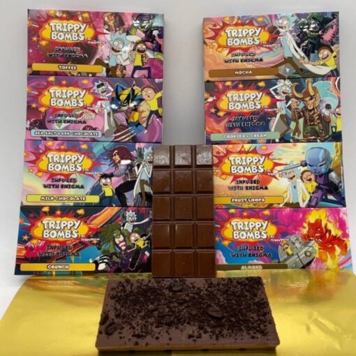 Trippy Bomb Chocolate Bars, Buy Trippy Bomb Chocolate Bar, Trippy Bomb Chocolate Bar for sale, Trippy Treat Chocolate for sale in stock.