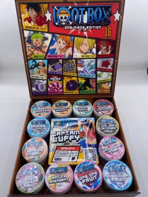 LOOTBOX One Piece Edition in stock now for sale, Potent Diamonds 1oz Baller Jars for sale, Anti Gravity 2G Disposable Wholesale for sale near you.